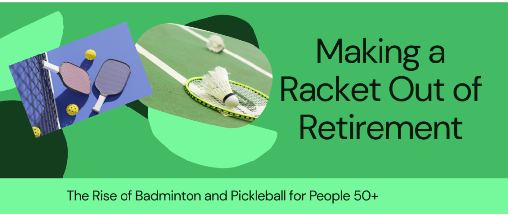 The Rise Badminton and Pickleball for the 50+ crowd