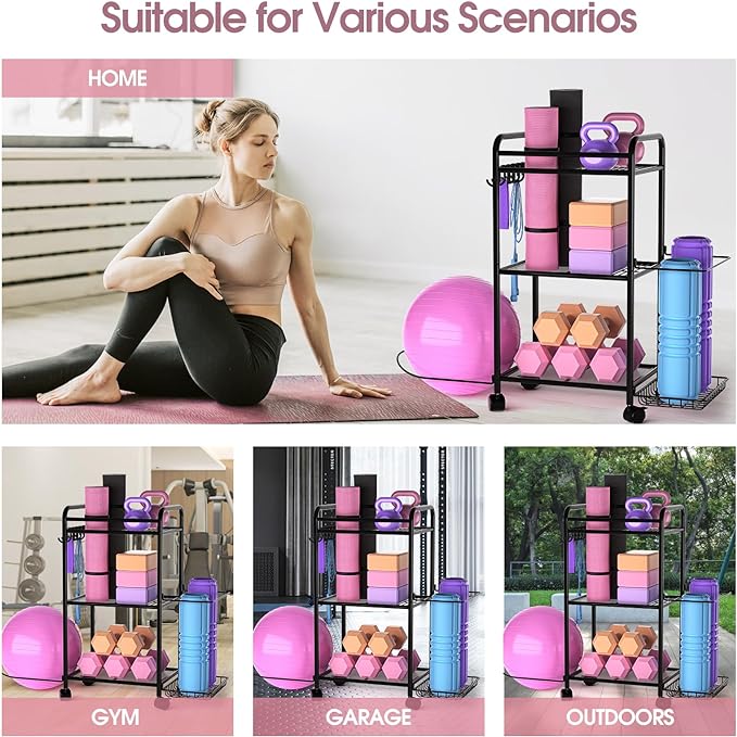 Home Gym storage Rack - Gym Equipment Storage 