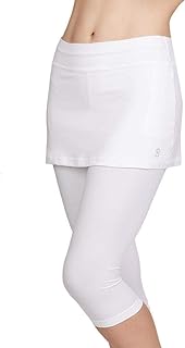 SOFIBELLA UV Staples Abaza 13in Womens Tennis Skirt with Capri Leggings