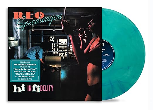 REO Speedwagon Hi Infidelity Hi Infidelity is REO Speedwagon’s Diamond Certified (10x Platinum) selling album featuring the smash hits “Keep On Loving You,” “Take It On The Run,” “In Your Letter,” “Don’t Let Him Go,” and “Tough Guys.” This 2024 edition is pressed on sea glass color vinyl. CD and Streaming also available