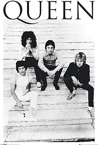 Queen - B&W Music Poster (Brazil 1981 - The Guys) (Size: 24" x 36")