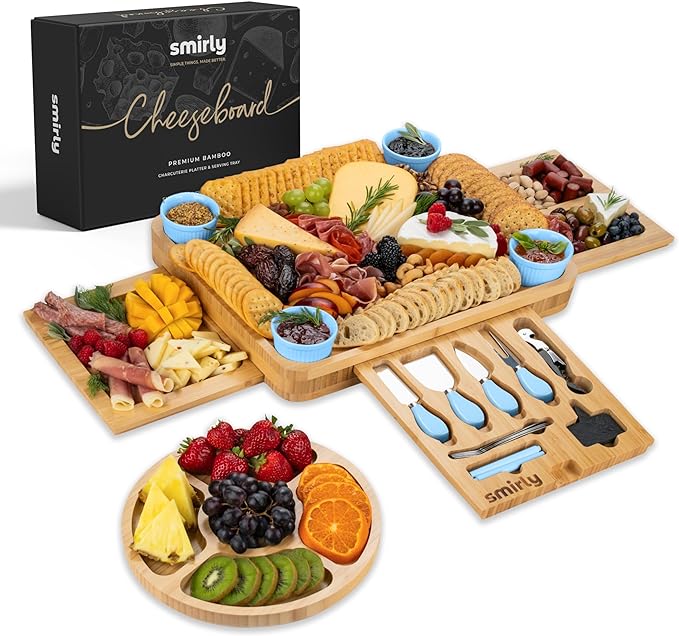 SMIRLY Charcuterie Boards Gift Set: Charcuterie Board Set, 