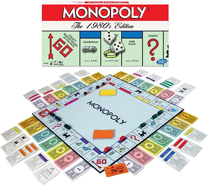 Monopoly The 1980's Edition With Original 1980's Artwork & Components incl