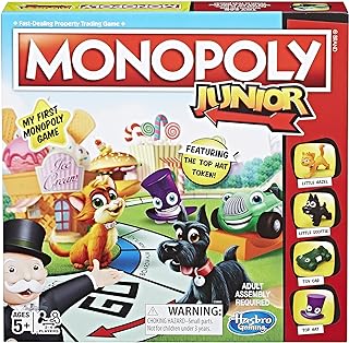 Hasbro Gaming Monopoly Junior Board Game, Ages 5 and up (Amazon Exclusive)