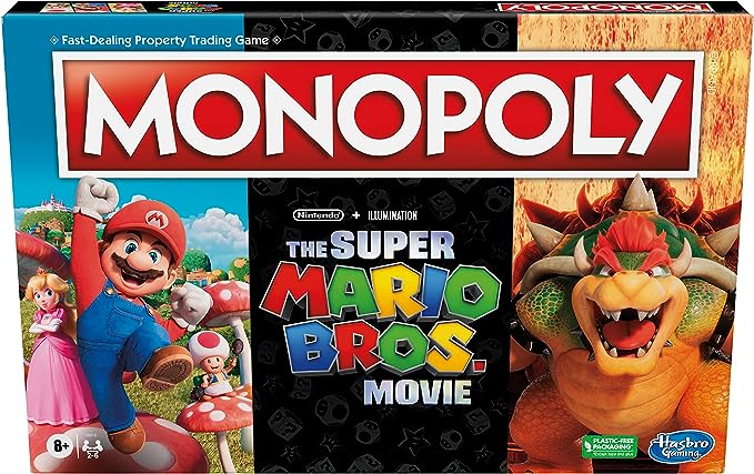 Monopoly The Super Mario Bros. Movie Edition Kids Board Game