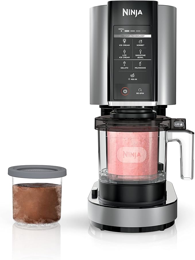 Ninja NC301 CREAMi Ice Cream Maker, for Gelato, Mix-ins, Milkshakes, Sorbet, 