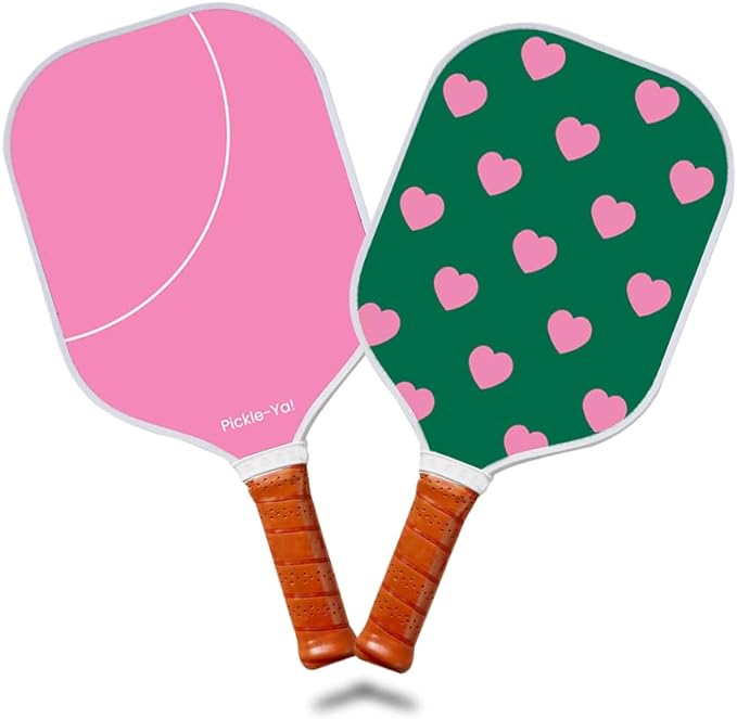 Women's Pickleball Paddles - Unique Designer Quality, Stylish, Trendy, Cute - High Def UV Printed, Neon, Pink