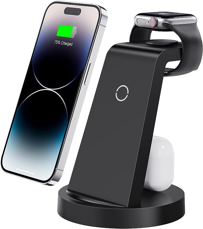 3 in 1 Charging Station for iPhone, Wireless Charger for iPhone 15 14 