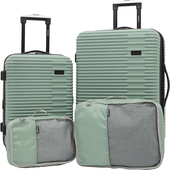 Kensie Women's Hillsboro 4 Piece Luggage & Travel Bags Set. 